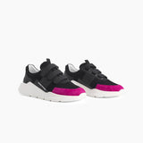 velcro panel runner / black + purple