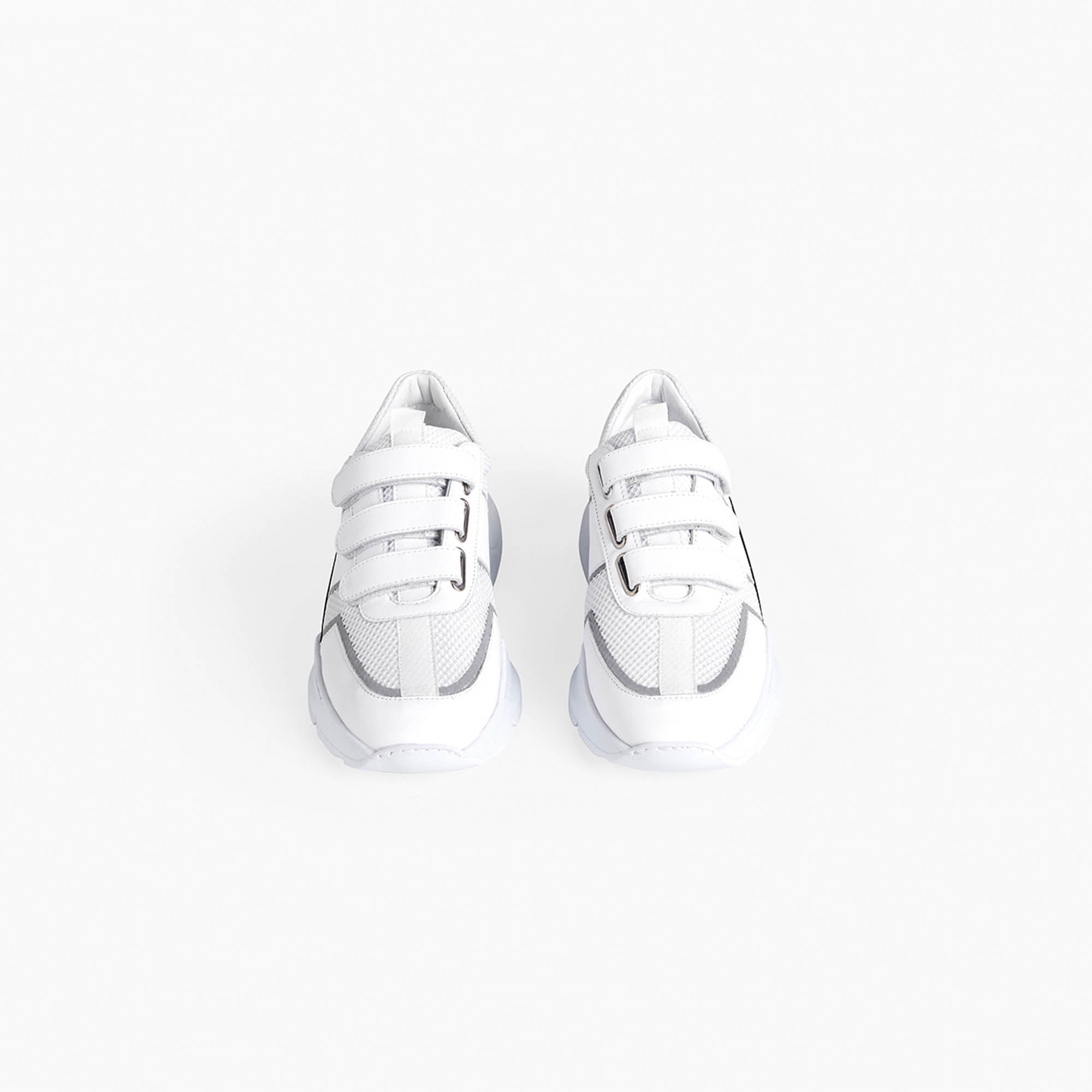 velcro panel runner / white + black