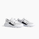 velcro panel runner / white + black