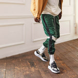 velcro panel runner / black + ivory python