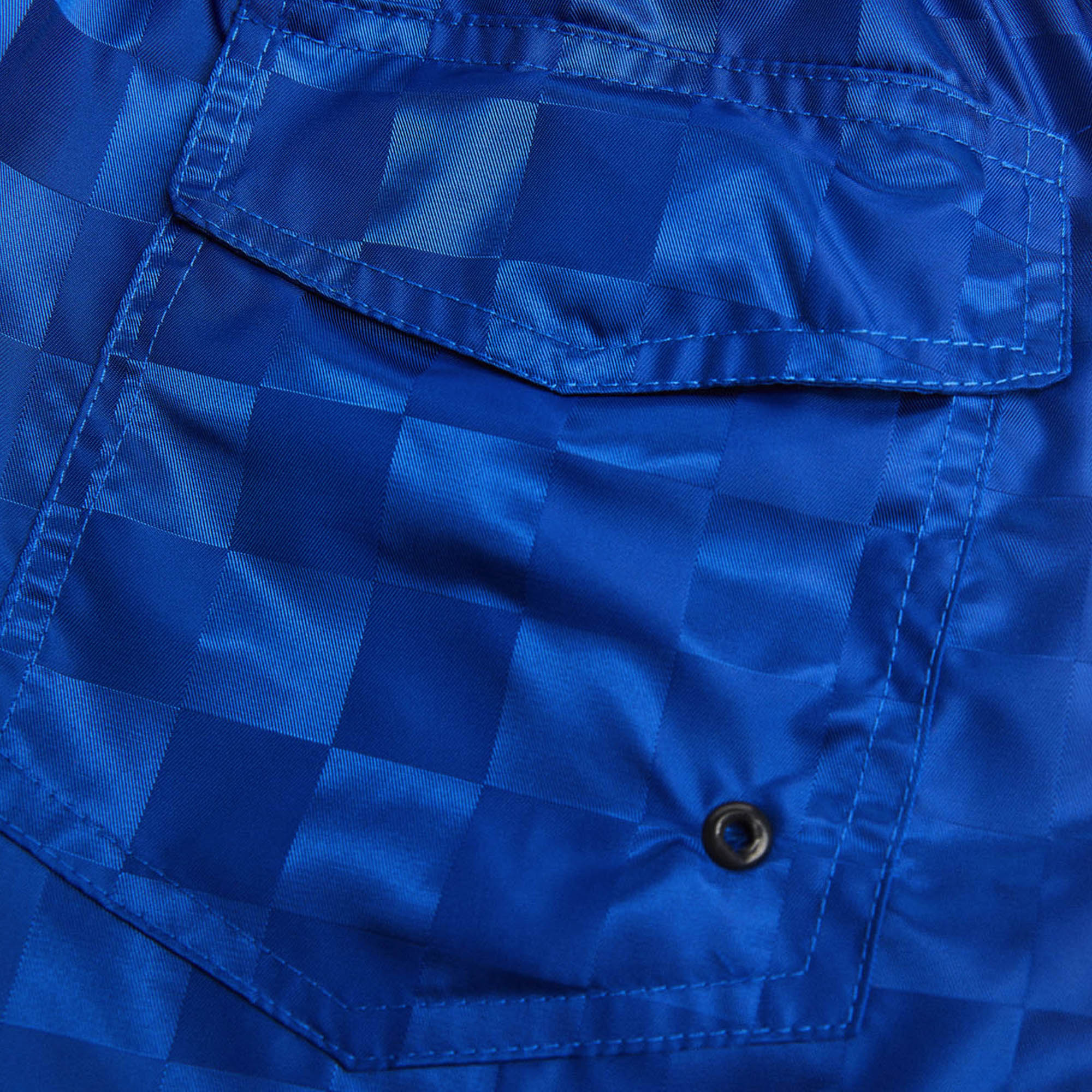venice trunk / royal blue checkers + 3M