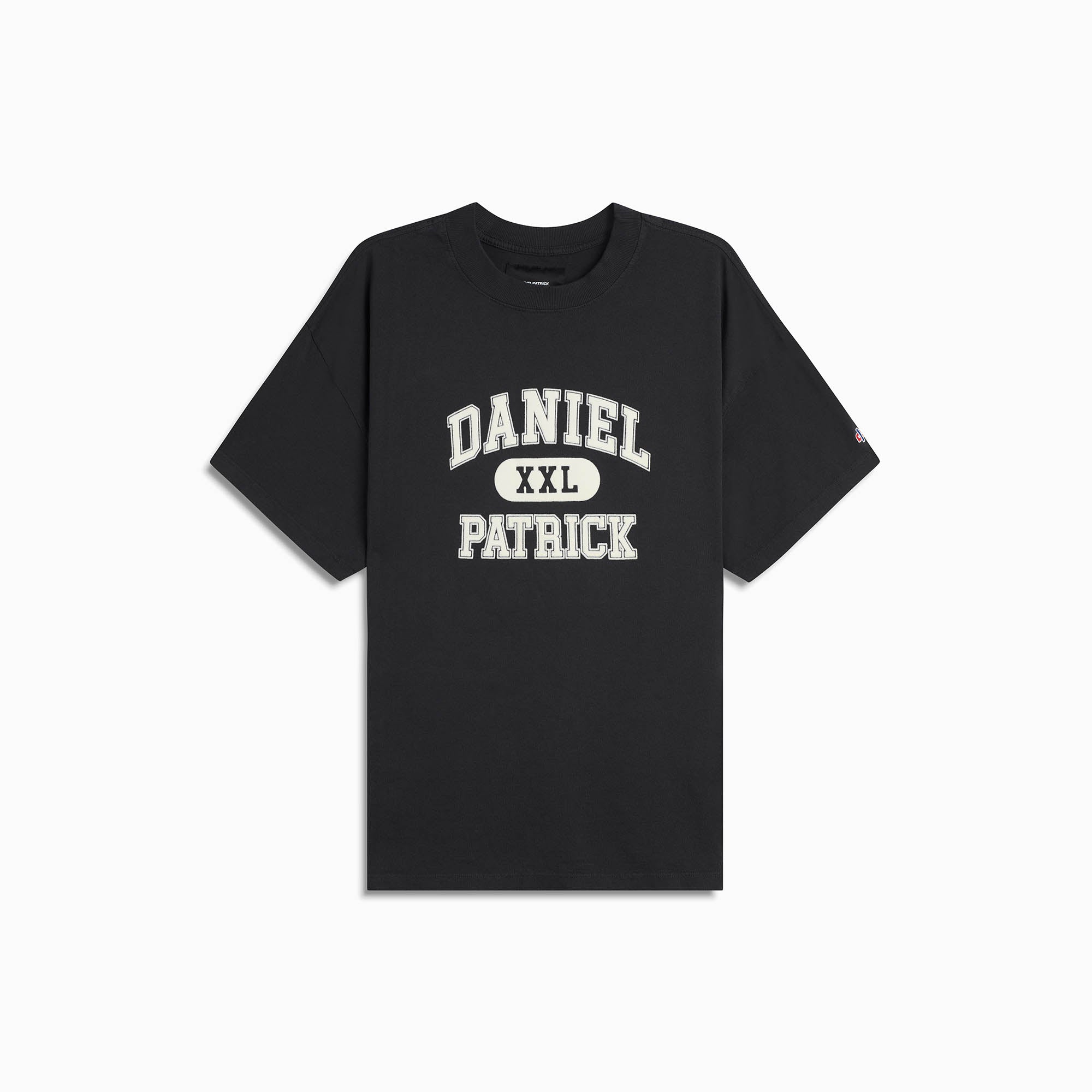XXL varsity tee / washed black