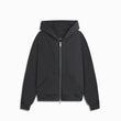 standard zip hoodie / washed black