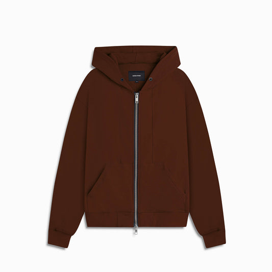 standard zip hoodie / brown