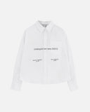 Echoes Beauty Long Sleeve Boxy Fit Shirt Bone