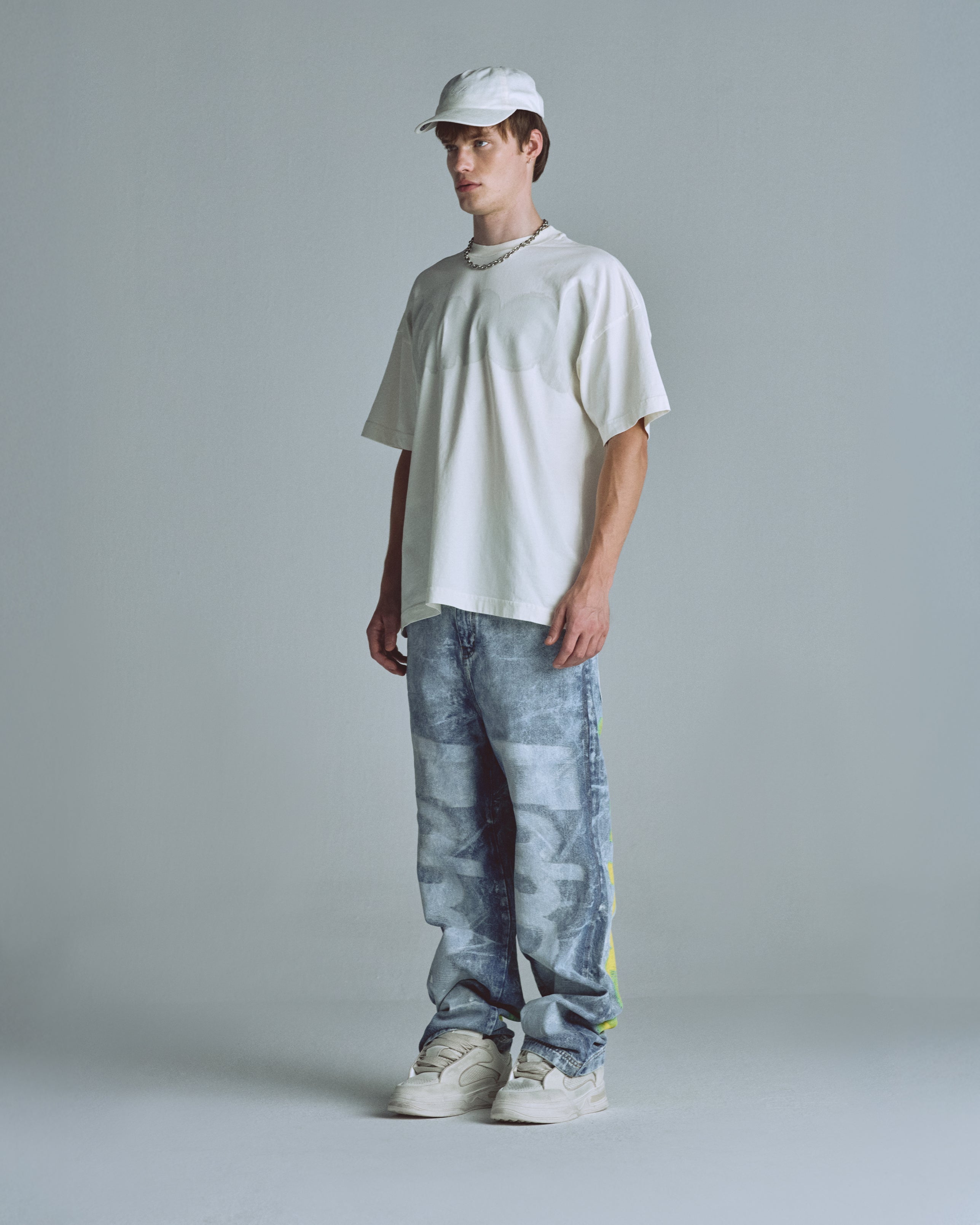 Echoes Echo Wide Jeans Washed Blue