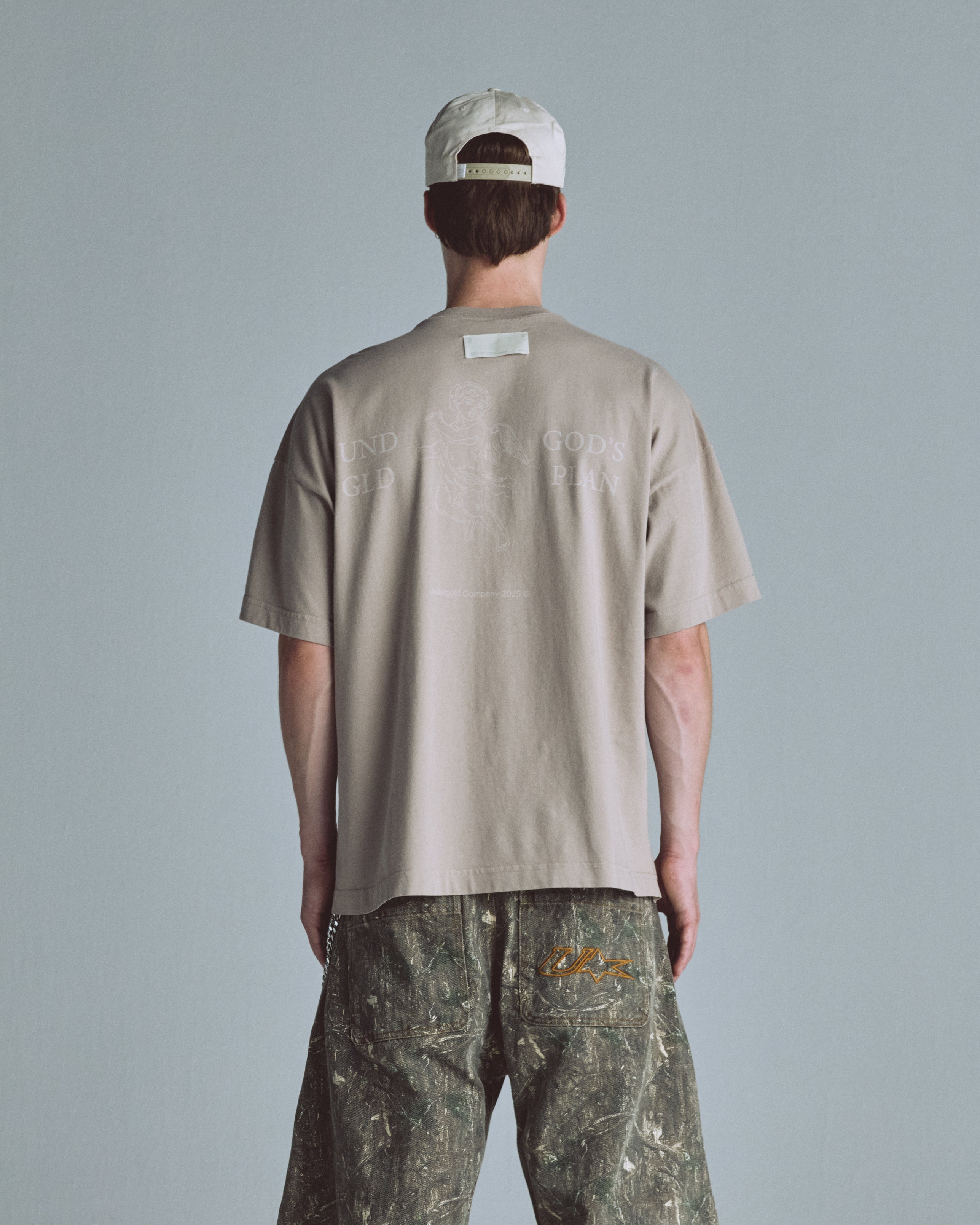 Echoes God's Plan Tshirt Light Brown