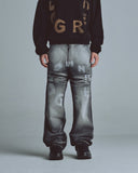 Echoes Tremor Wide Jeans Washed Gray