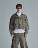 Echoes UNDRGLD Zip Up Jacket Forest Pattern