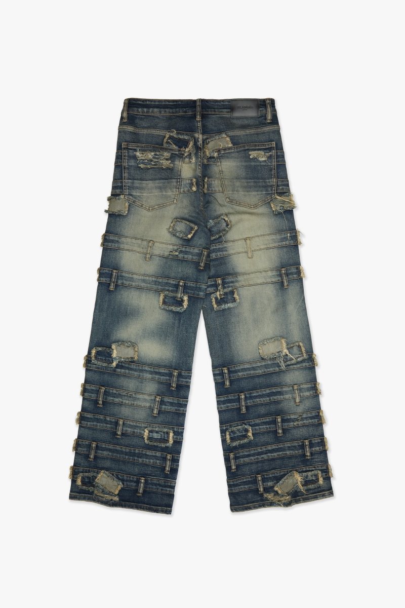 Effect Baggy Dark Vintage Blue