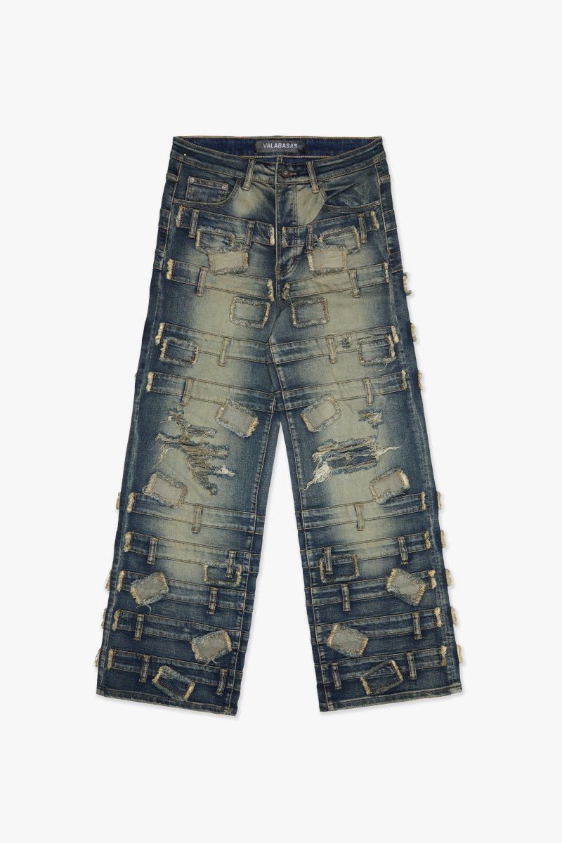 Effect Baggy Dark Vintage Blue