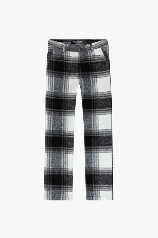 "ELEGANZA" STACKED FLARE MOHAIR ROSA CREMA