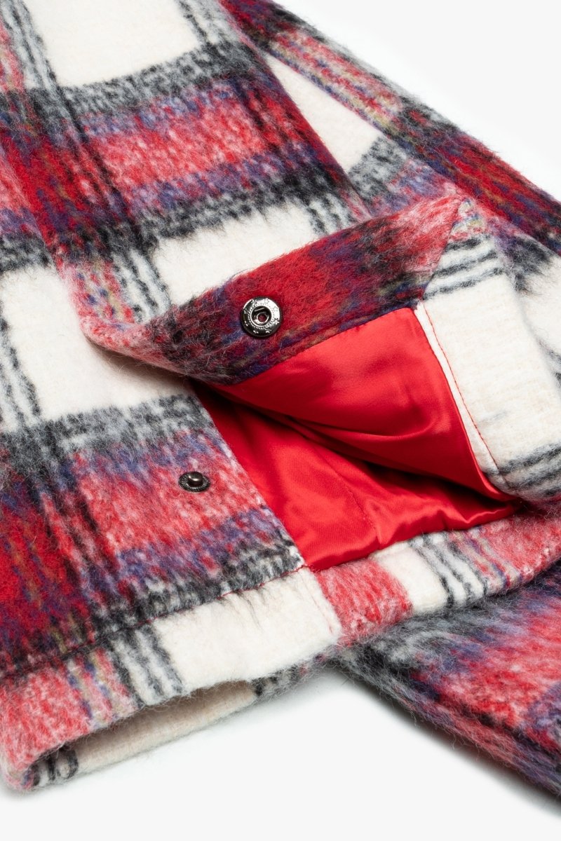 "ELEGANZA" STACKED FLARE MOHAIR ROSSO CREMA