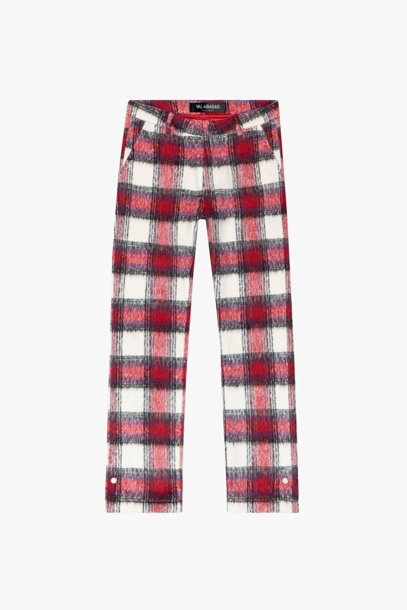 "ELEGANZA" STACKED FLARE MOHAIR ROSSO CREMA