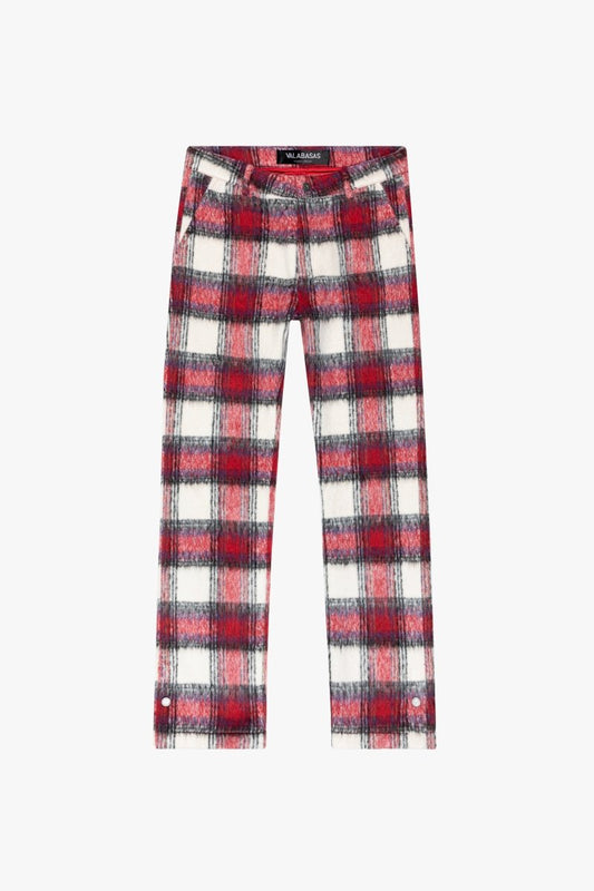 "ELEGANZA" STACKED FLARE MOHAIR ROSSO CREMA