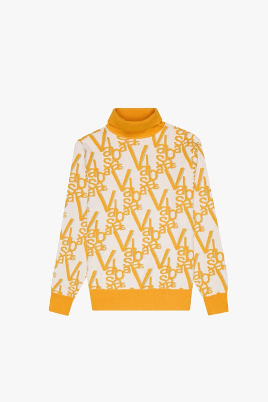 "ELYSIAN" TURTLE NECK CREAM CIRCLE