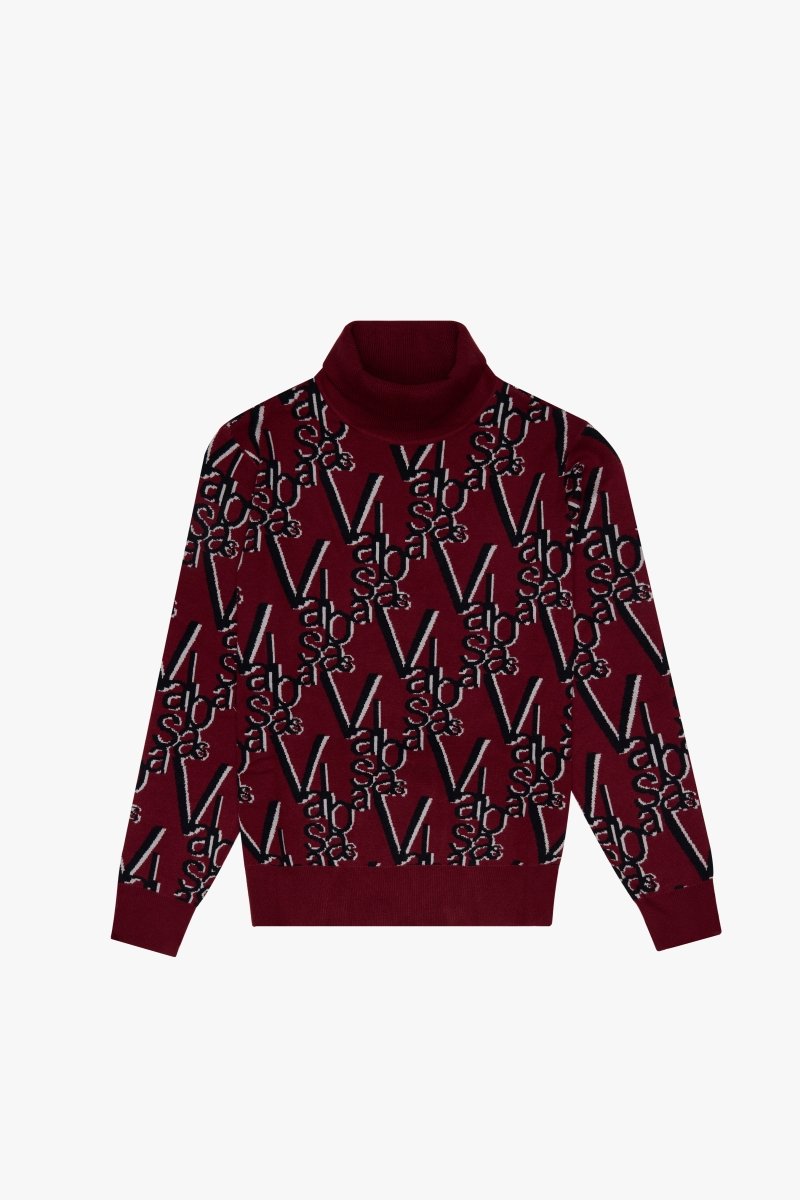 "ELYSIAN" TURTLE NECK CRIMSON NOIR