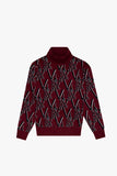 "ELYSIAN" TURTLE NECK CRIMSON NOIR
