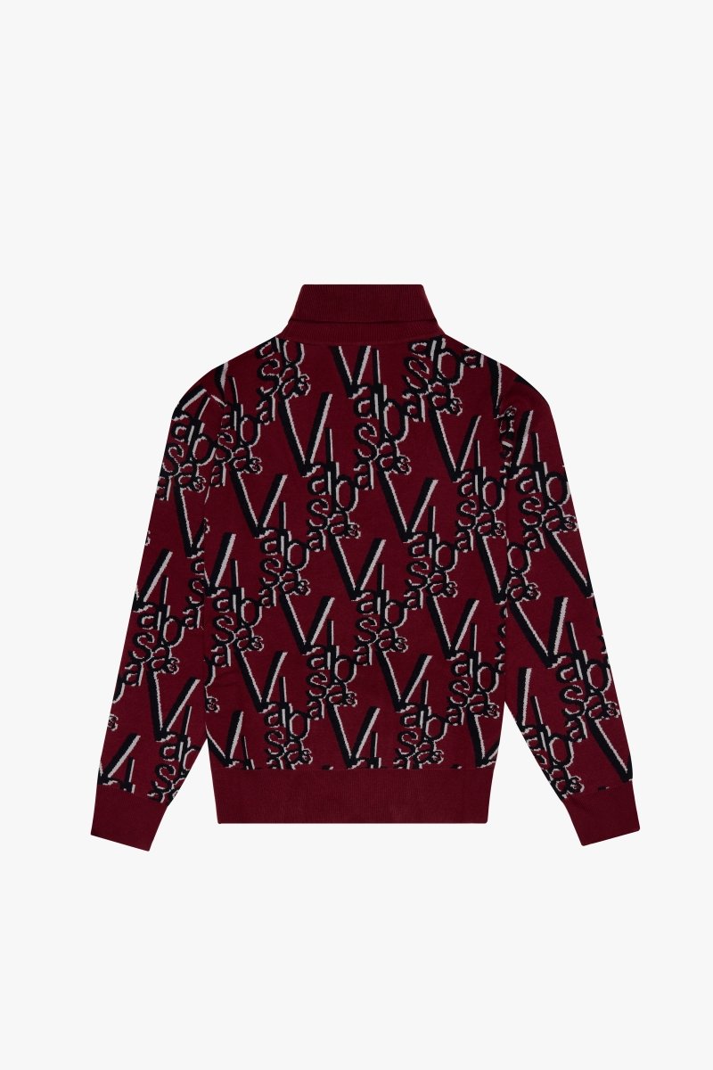 "ELYSIAN" TURTLE NECK CRIMSON NOIR