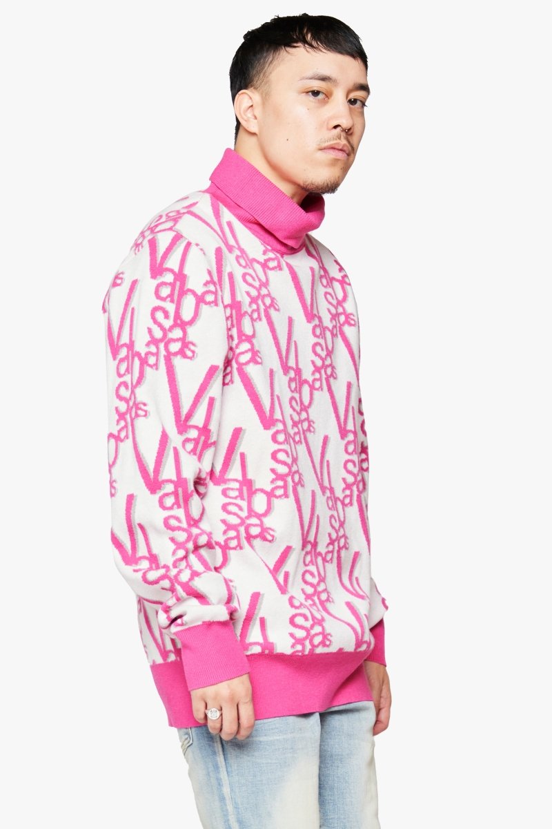 "ELYSIAN" TURTLE NECK DAHLIA PINK