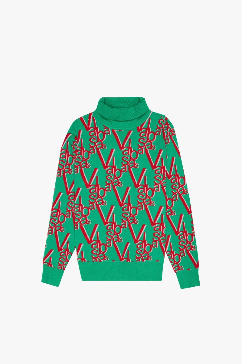 "ELYSIAN" TURTLE NECK HOLIDAY EVER GREEN
