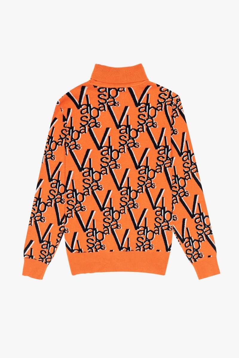 "ELYSIAN" TURTLE NECK TIGER TANGERINE