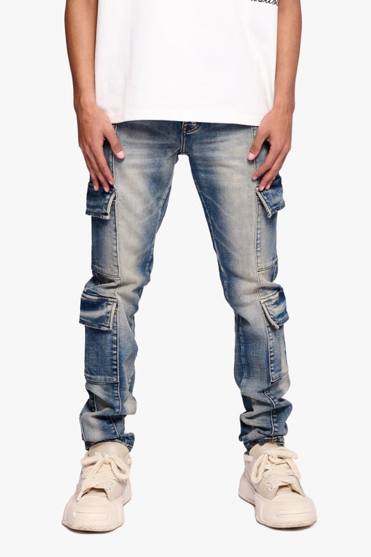 Fade Skinny Jean Blue Washed