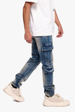 Fade Skinny Jean Blue Washed