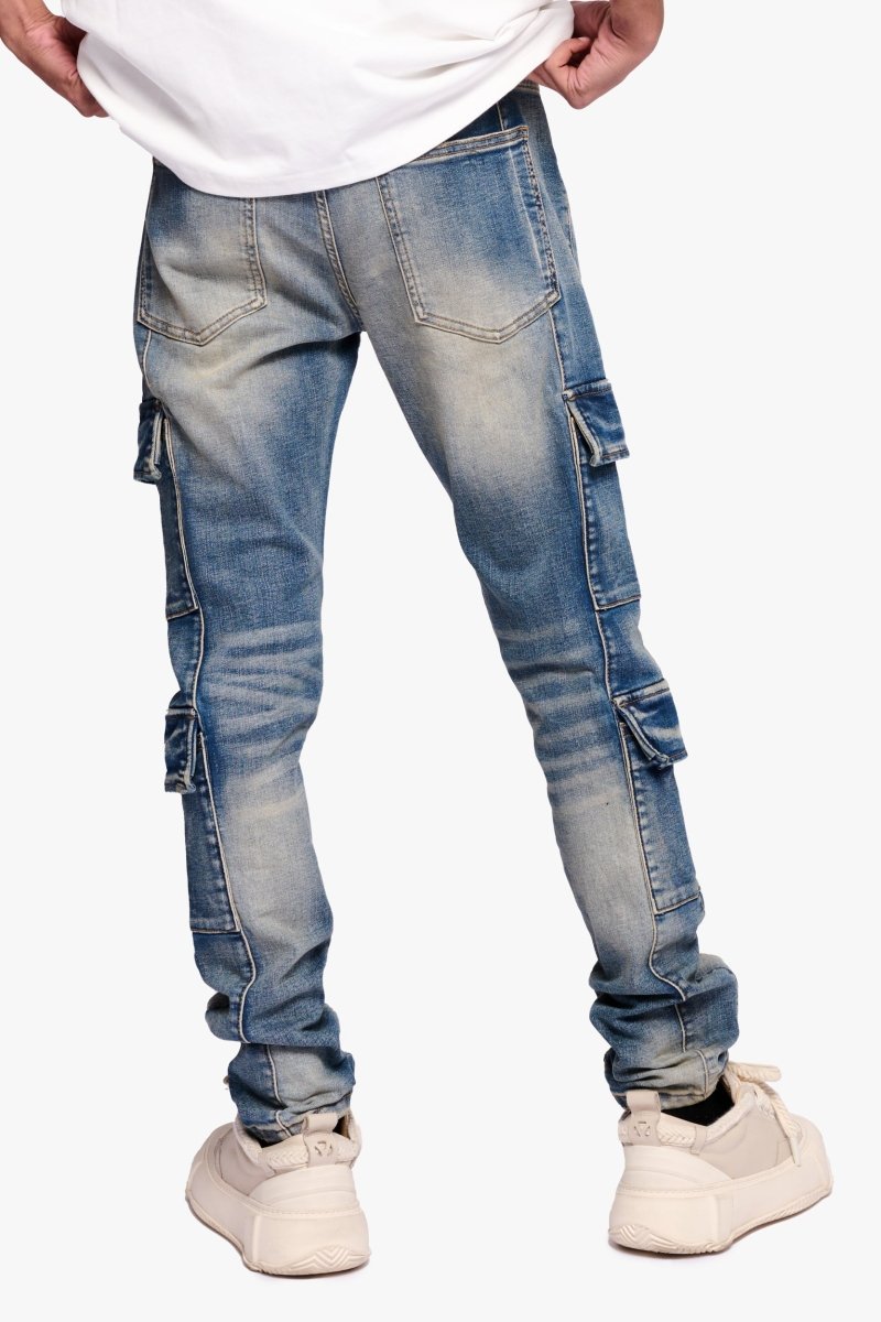 Fade Skinny Jean Blue Washed