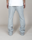 PERFECT FLARE SWEATPANTS-HEATHER GREY
