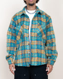 EPTM Side Slit Flannel - Teal