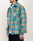 EPTM Side Slit Flannel - Teal