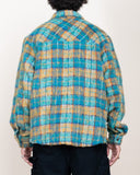 EPTM Side Slit Flannel - Teal