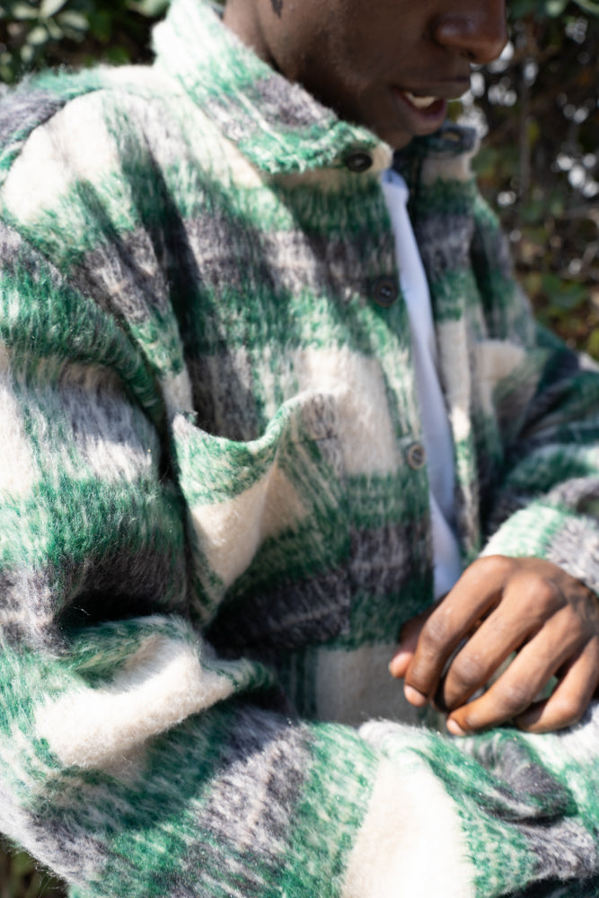 EPTM Side Slit Flannel - Green