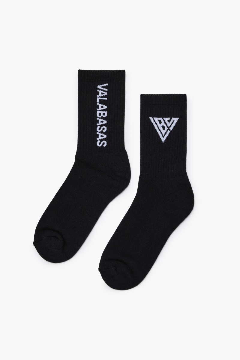 Footprint Socks Black