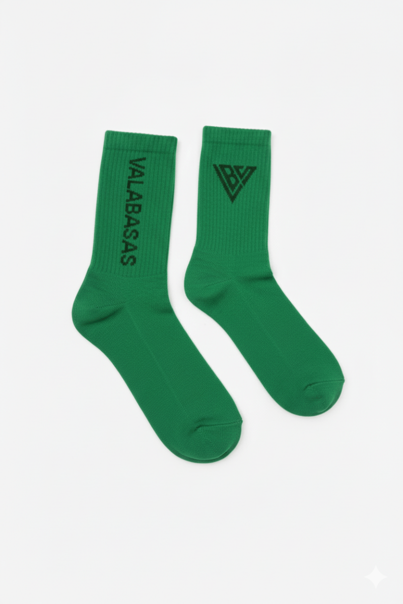 Footprint Socks Green