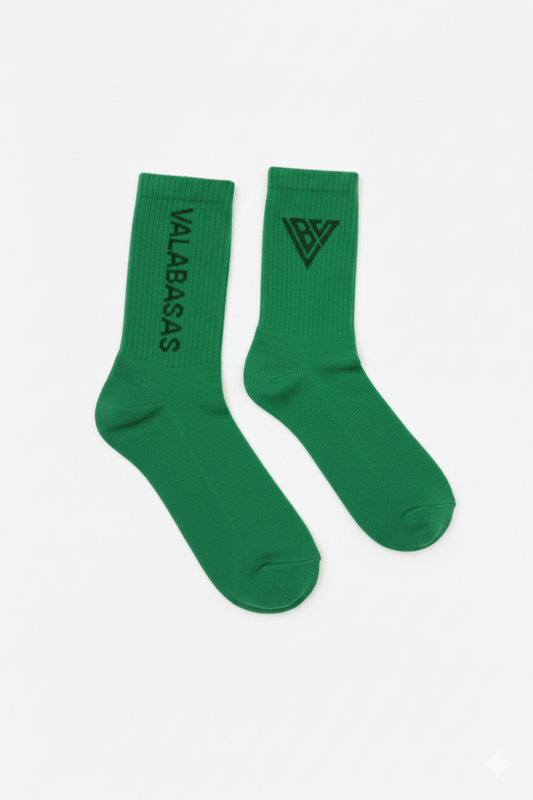 Footprint Socks Green