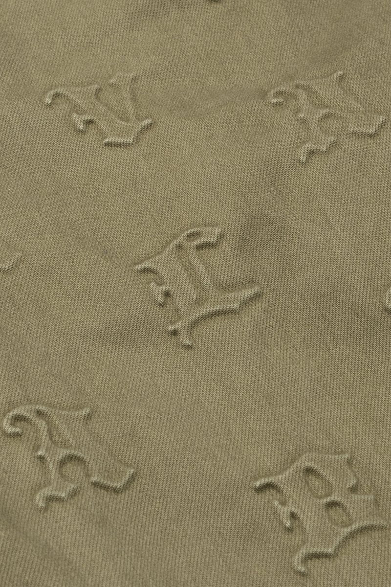 "FRITH” STACKED FLARE JEAN GREEN