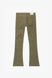 "FRITH” STACKED FLARE JEAN GREEN