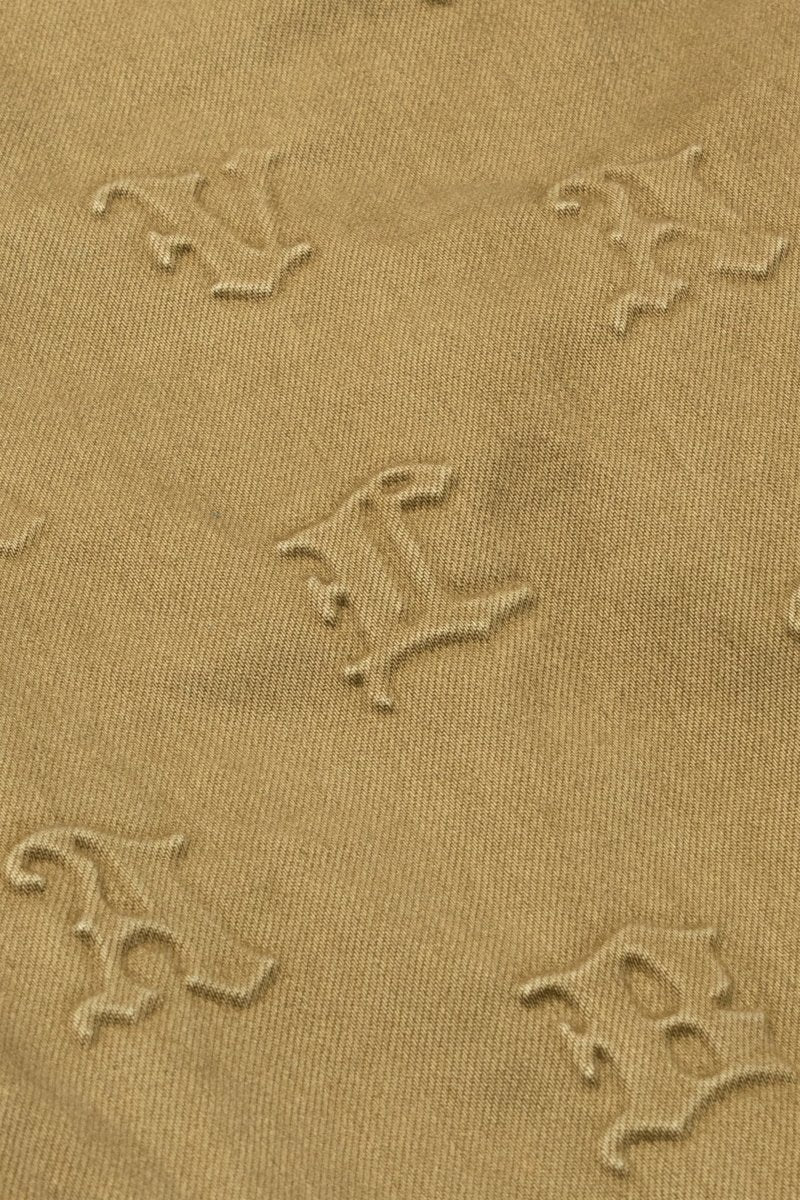 "FRITH”STACKED FLARE JEAN BROWN