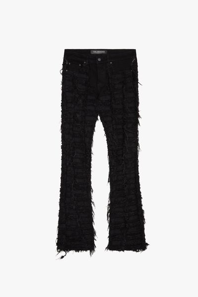 "FURY" Stacked Jeans Black