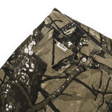 Gather Cargo Denim Flare