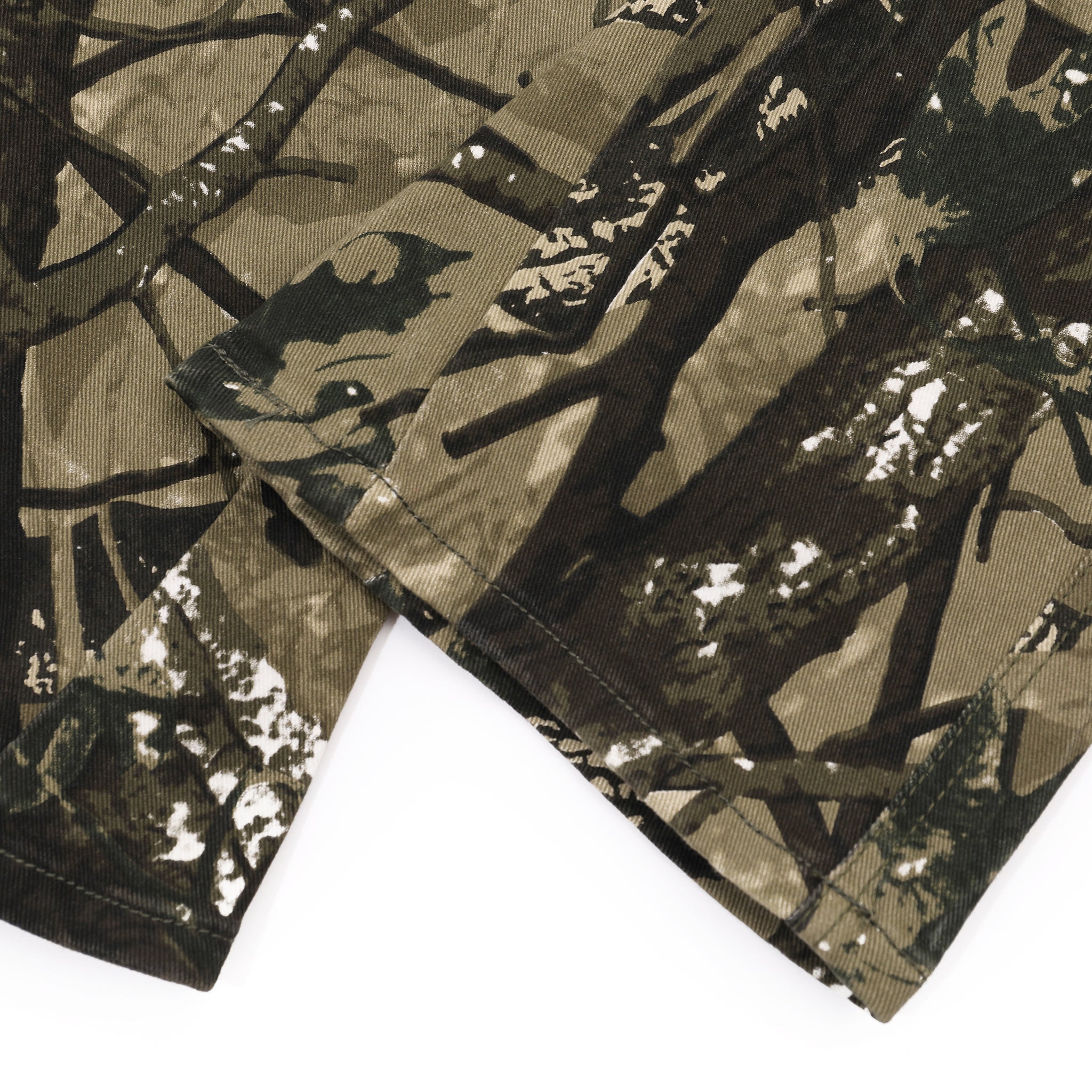 Gather Cargo Denim Flare