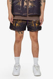 "GHOST HANDS" TAPESTRY SHORTS PURPLE