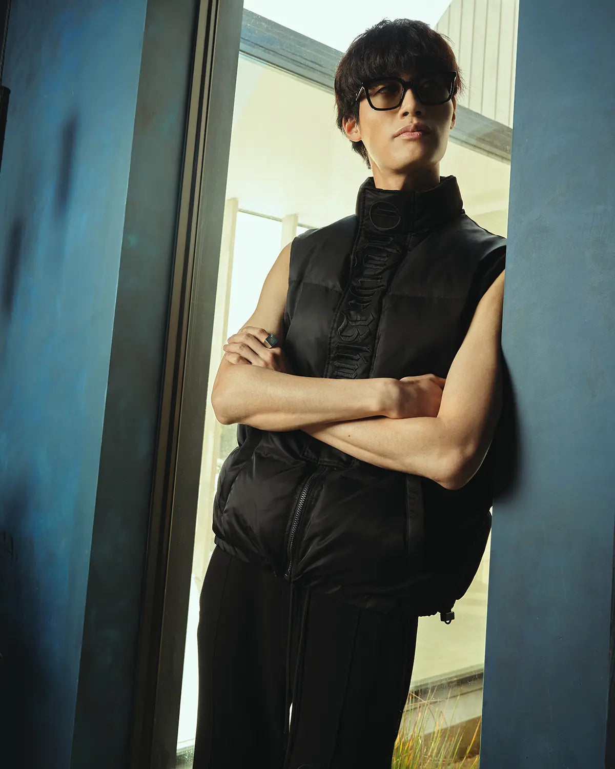 Triple Black Two-In-One Puffer