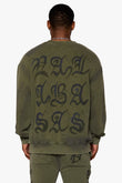"GLYPHIQUE" LONG SLEEVE OLIVE