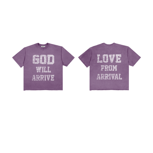 GOD WILL ARRIVE TEE (PURPLE)