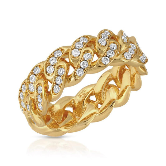 Diamond Cuban Link Ring 6mm