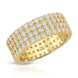 4 Row Diamond Stacked Eternity Ring