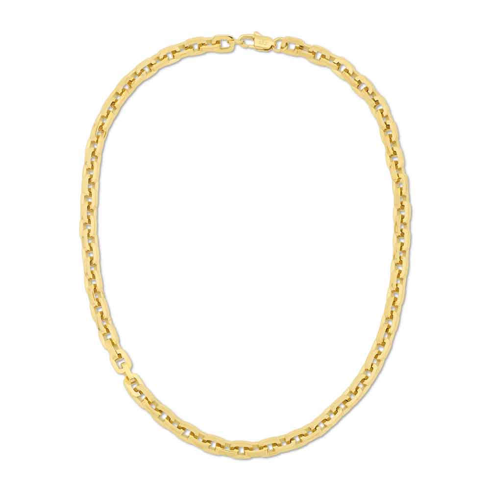 Gold Cable Rolo Chain